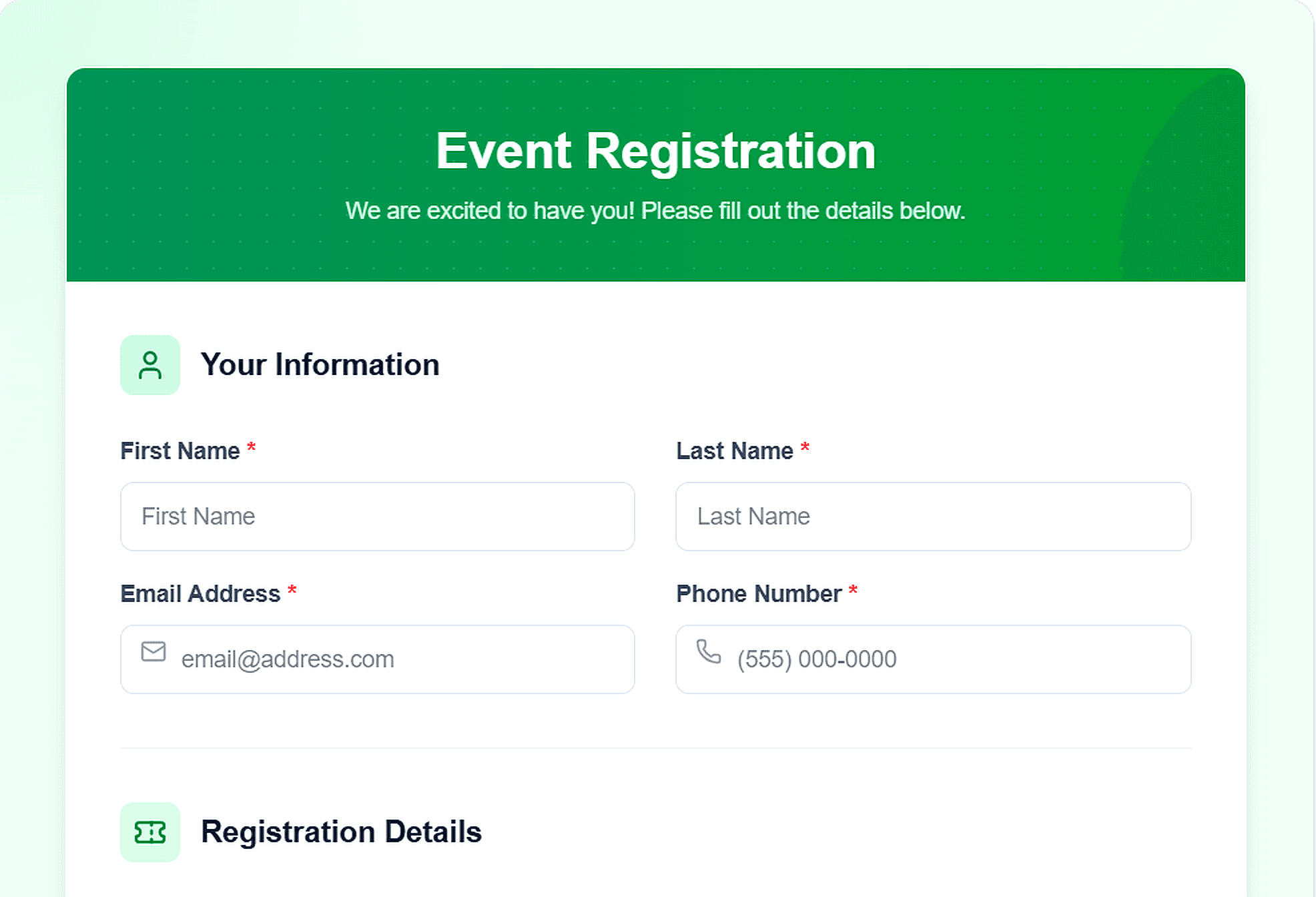 Event Registration